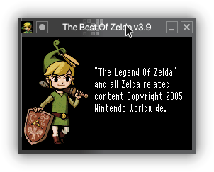 The Best of Zelda Copyright Notice that says Nintendo owns all Zelda IP.