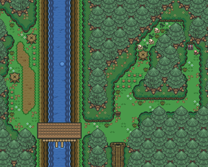 Oracle of Life Forest Maze Map Part 2.