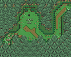 Oracle of Life Forest Maze Map Part 3.