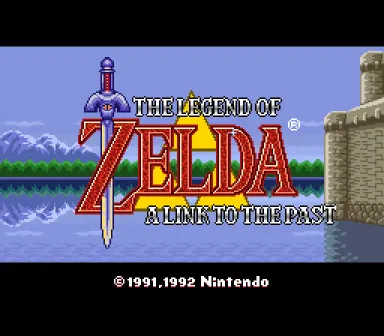 Zelda: A Link to the Past Title Screen