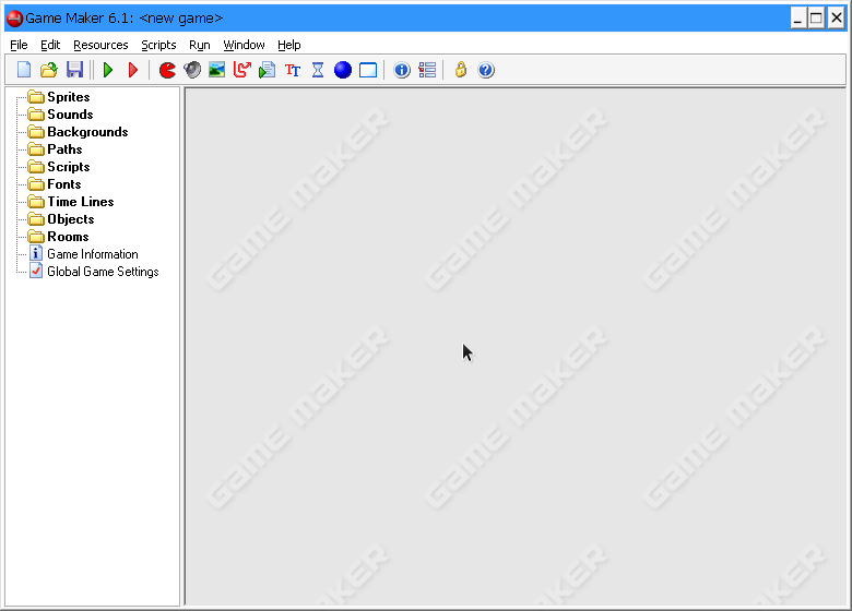 Game Maker 6.1 UI